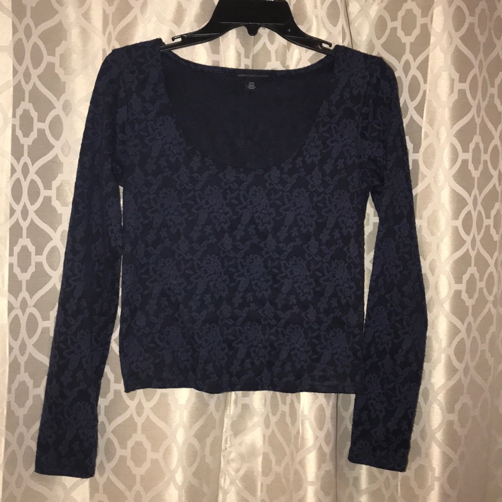 NAVY BLUE Beautiful American Eagle Long sleeve